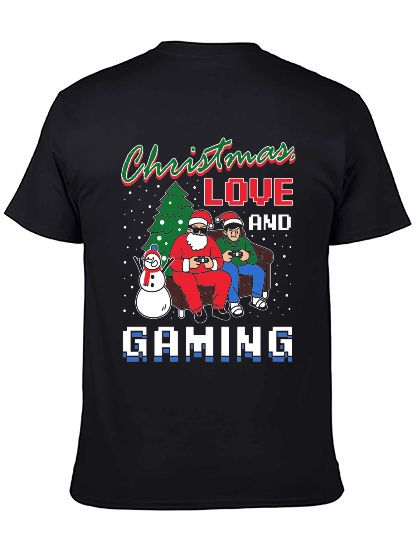 Christmas Love and Gaming T-Shirt