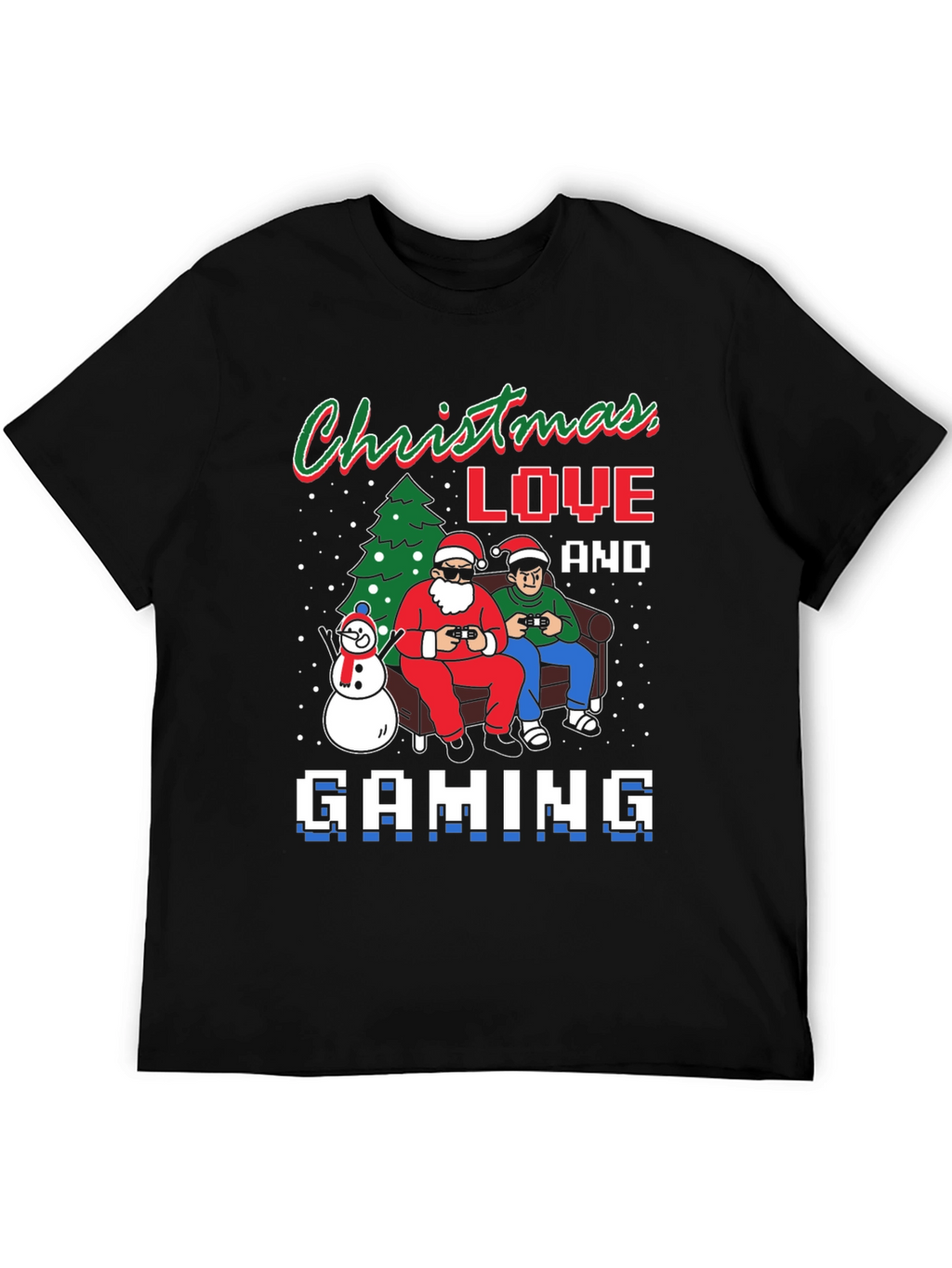 Christmas Love and Gaming T-Shirt