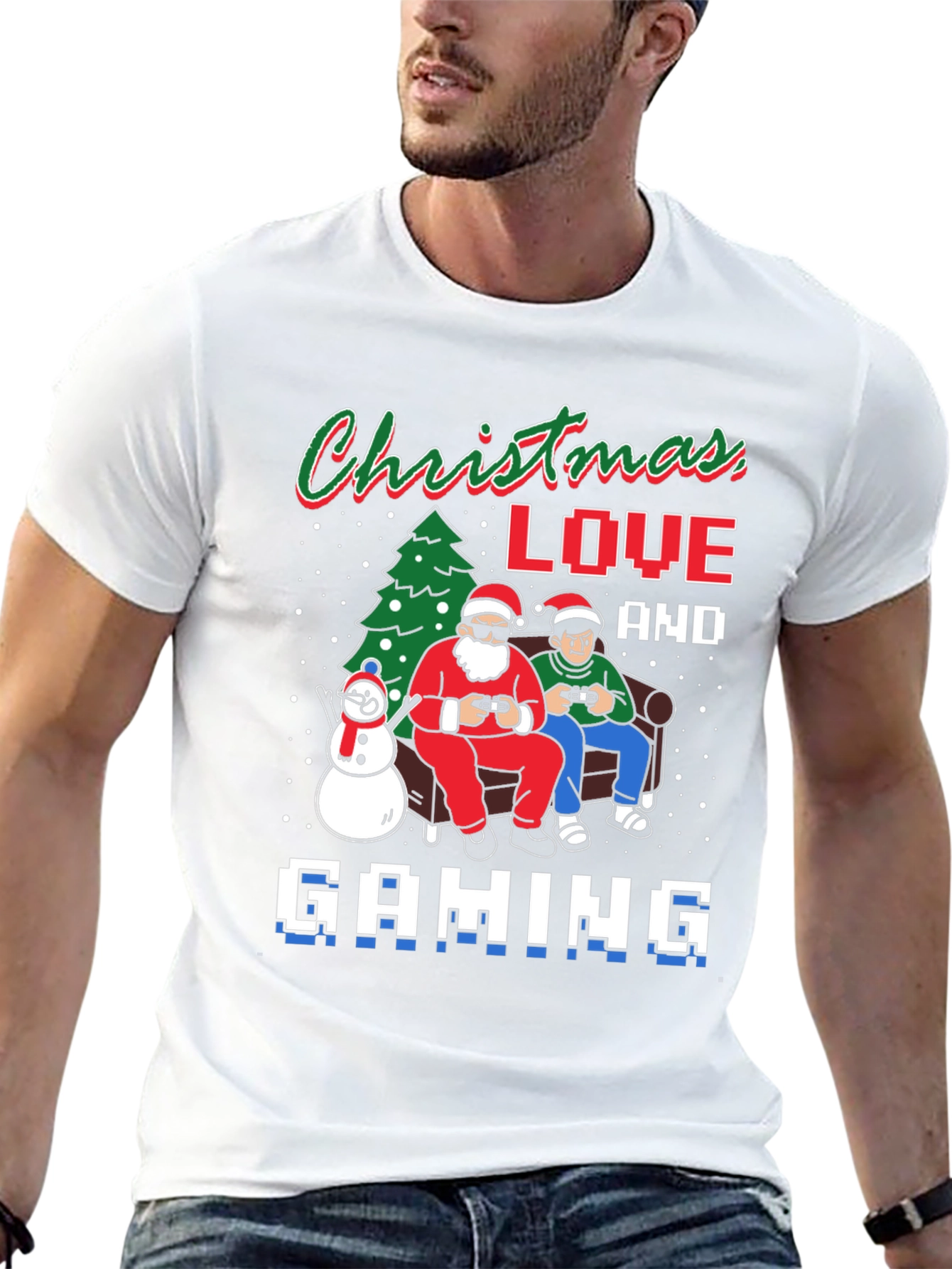 Christmas Love and Gaming T-Shirt