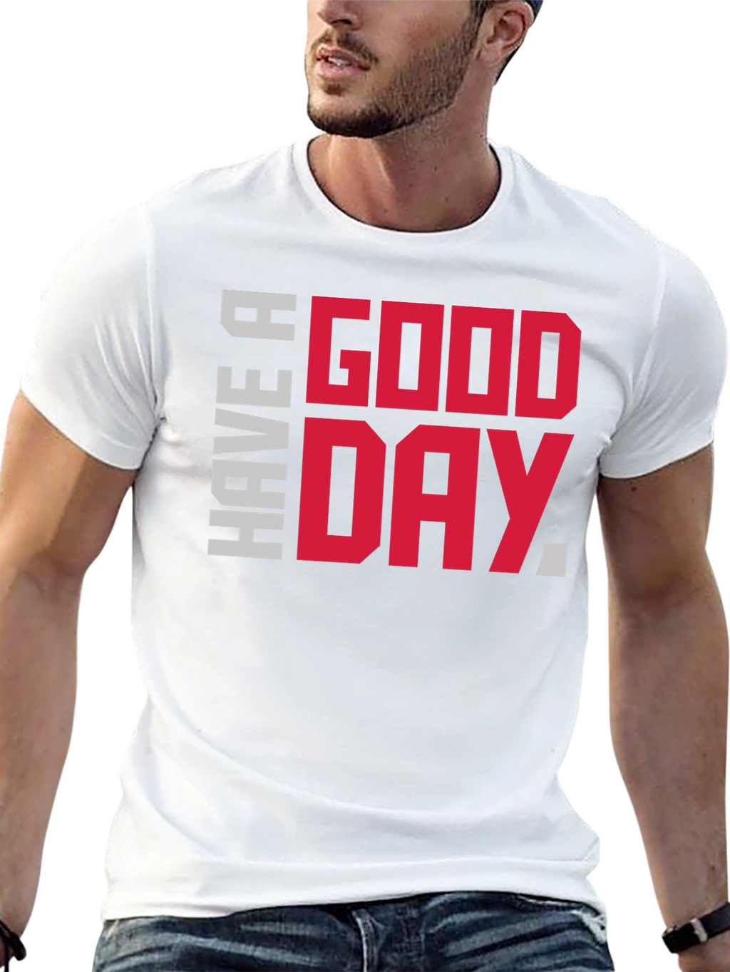 Have A Good Day Graphic Tee - Black