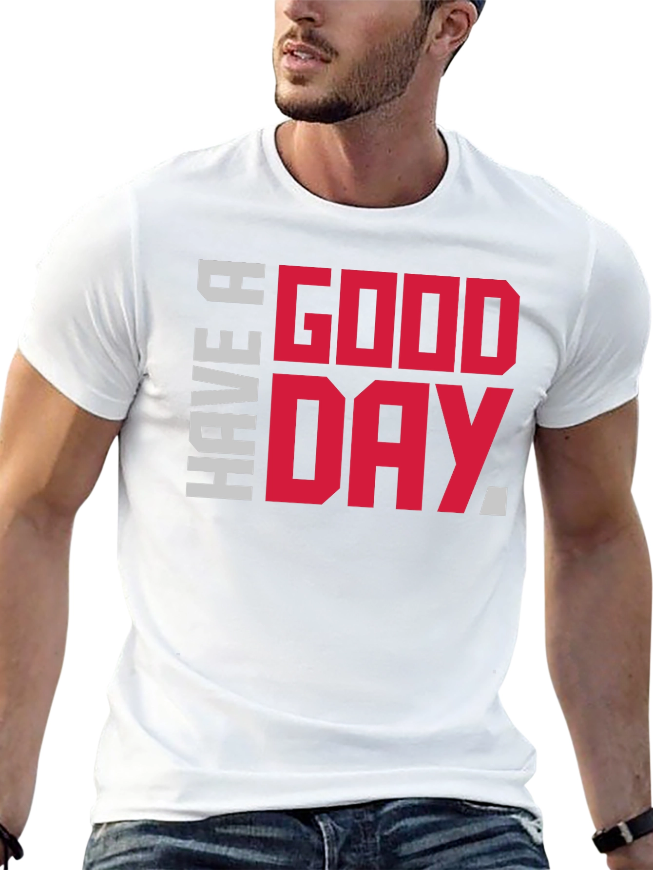 Have A Good Day Graphic Tee - Black