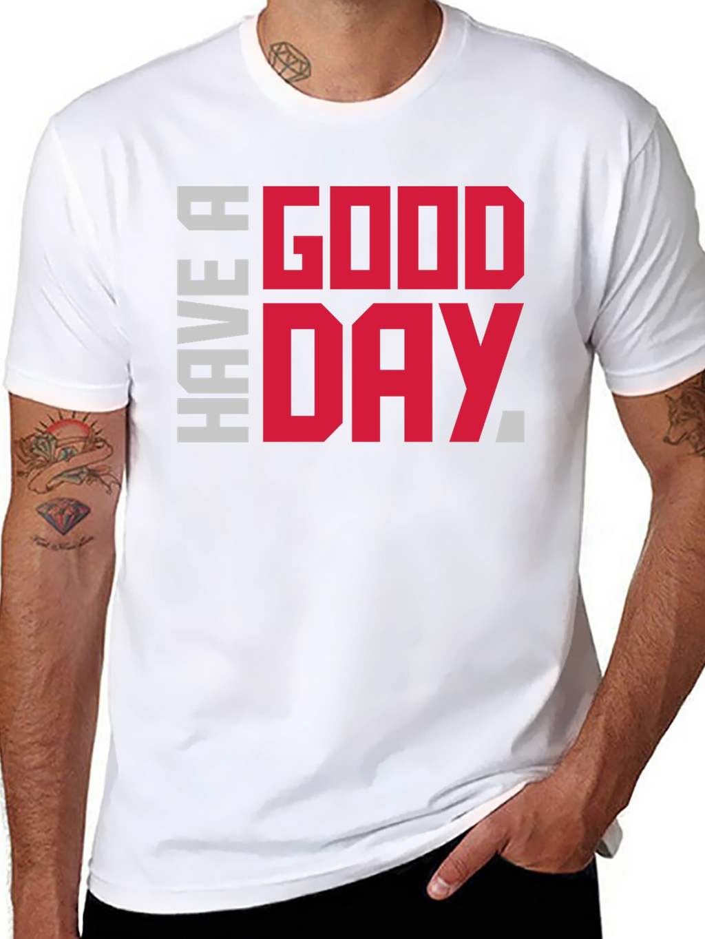 Have A Good Day Graphic Tee - Black