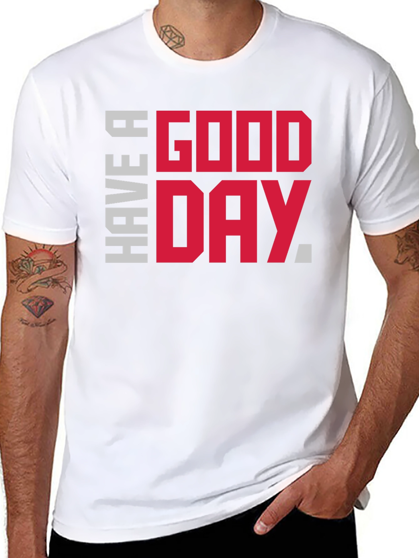 Have A Good Day Graphic Tee - Black
