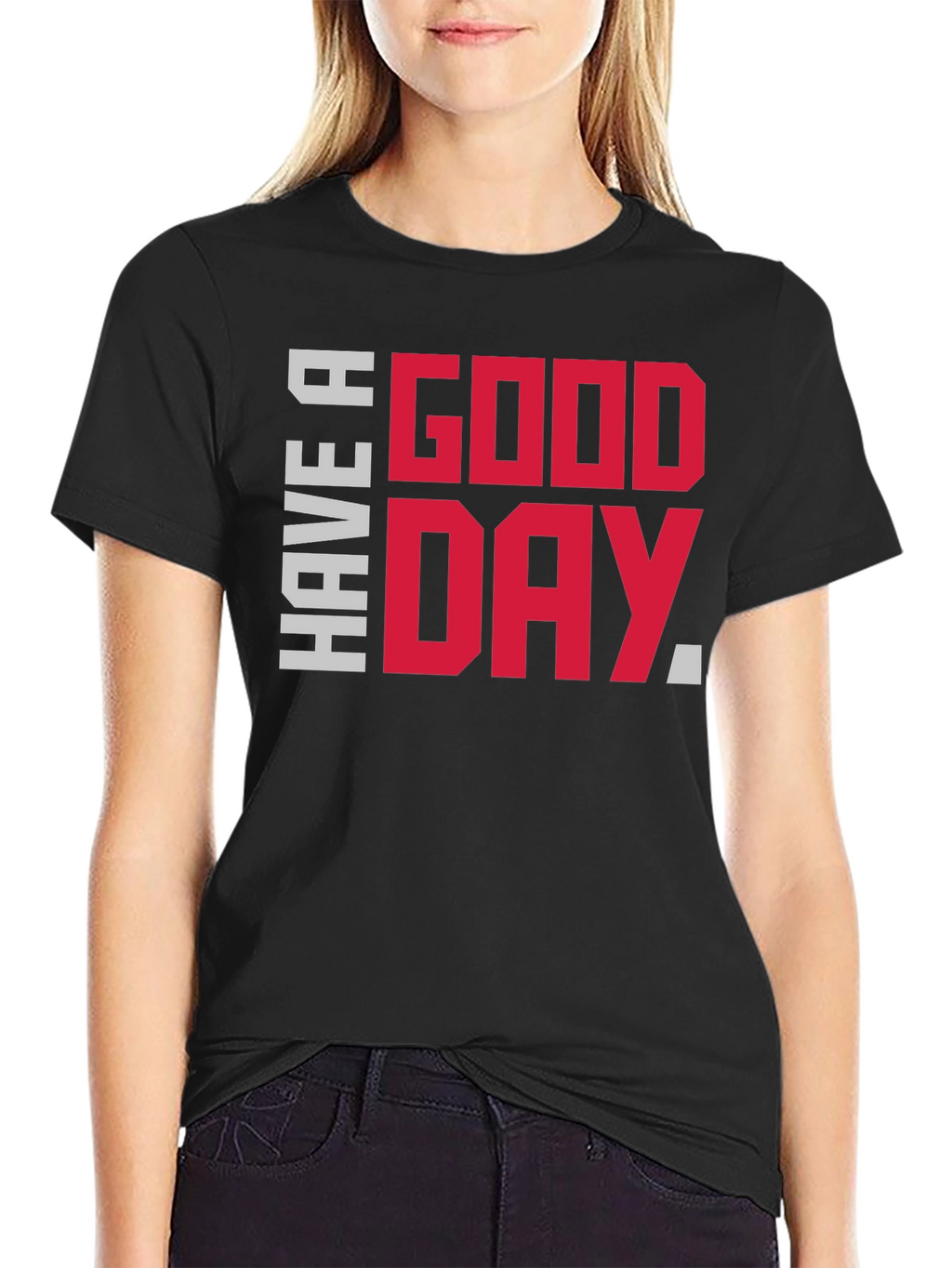 Have A Good Day Graphic Tee - Black