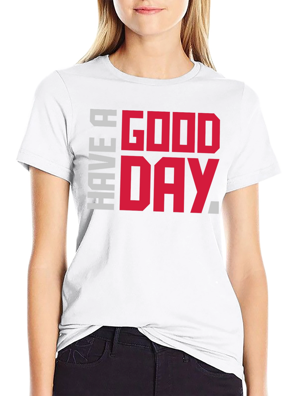 Have A Good Day Graphic Tee - Black