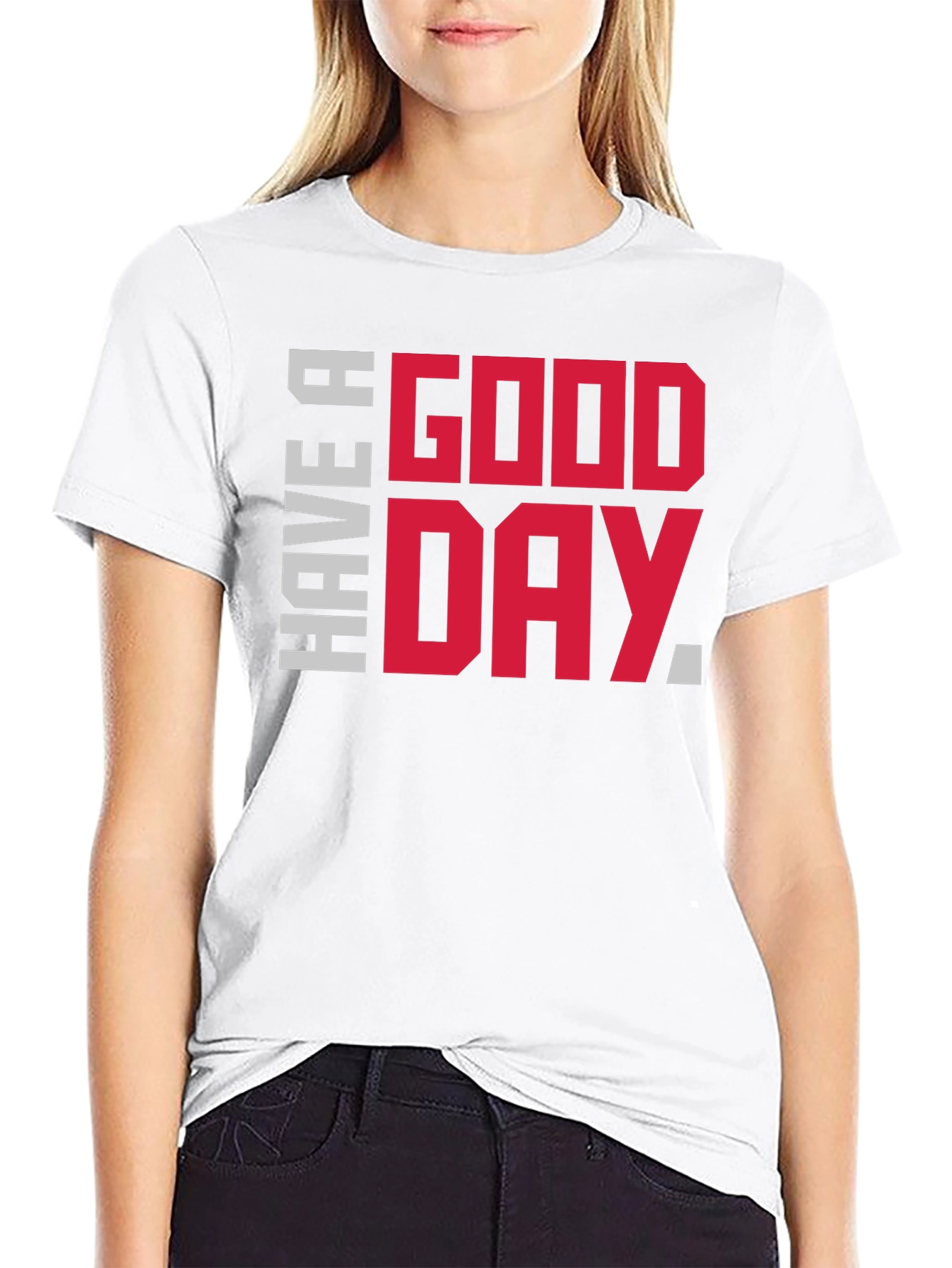 Have A Good Day Graphic Tee - Black