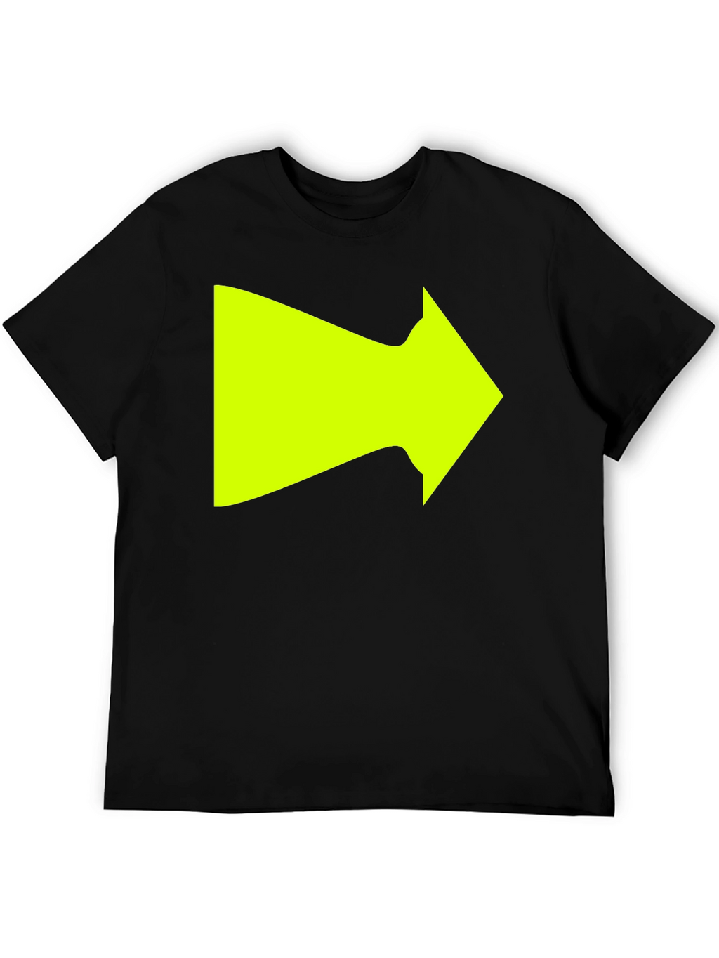 Right Arrow Graphic T-Shirt - Bold Neon Design