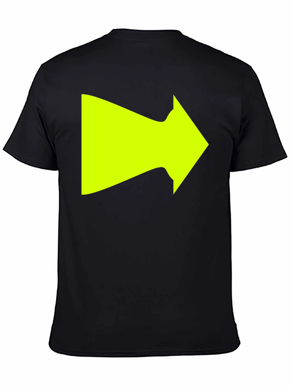 Right Arrow Graphic T-Shirt - Bold Neon Design