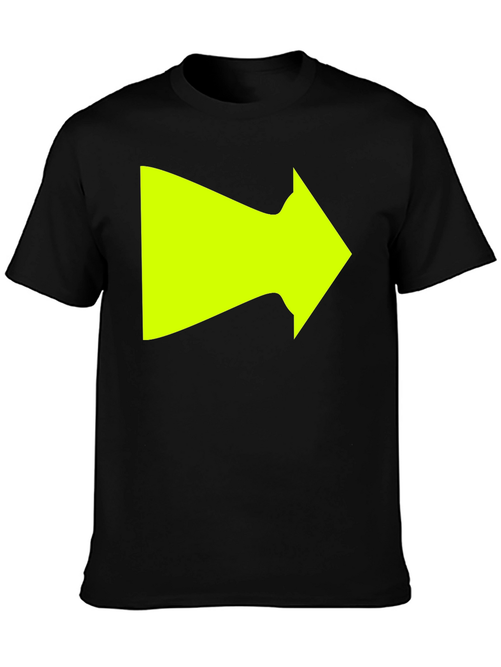 Right Arrow Graphic T-Shirt - Bold Neon Design