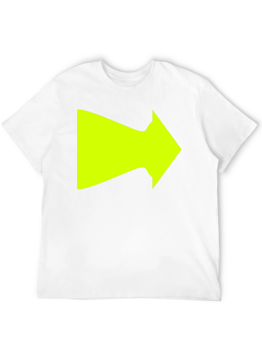 Right Arrow Graphic T-Shirt - Bold Neon Design