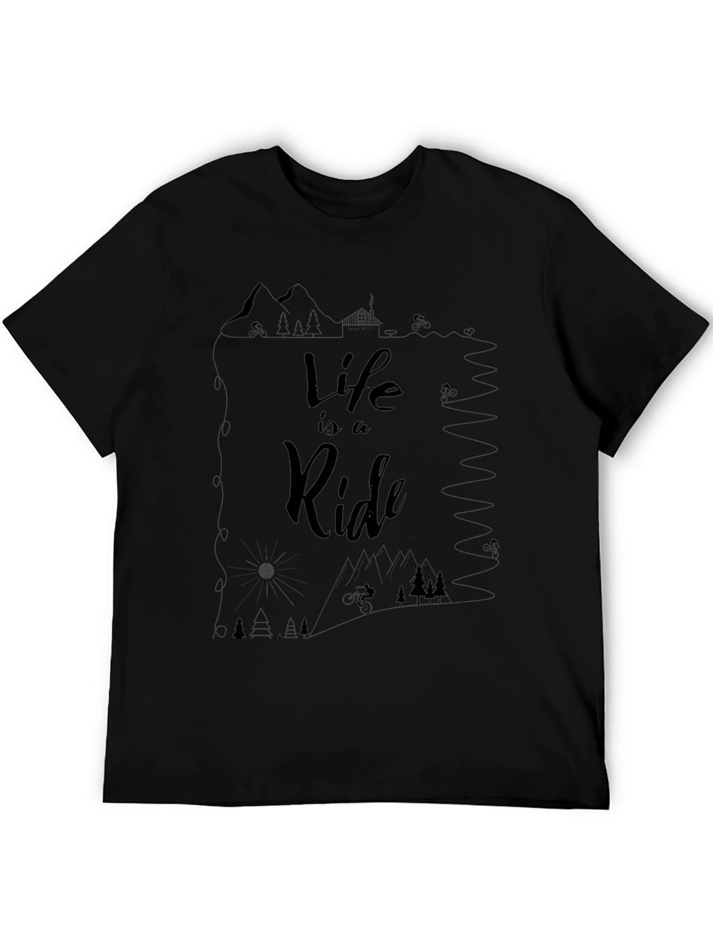 Life is a Ride Graphic Tee - Black