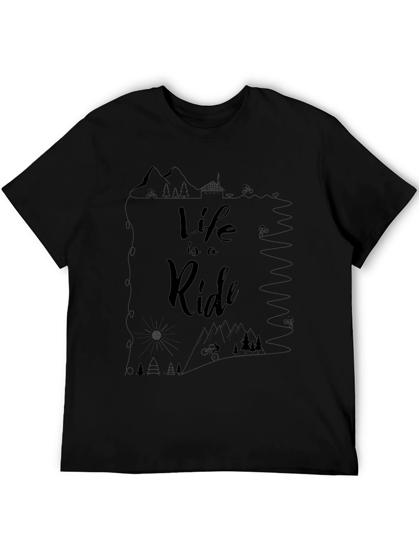 Life is a Ride Graphic Tee - Black