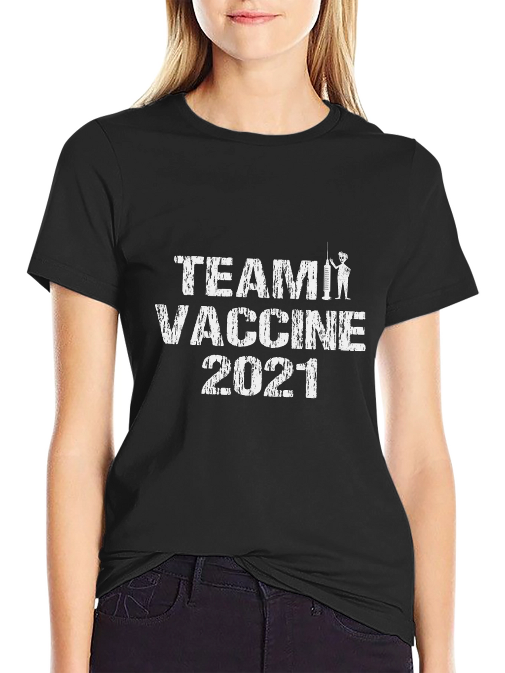 Team Vaccine 2021 Black T-Shirt