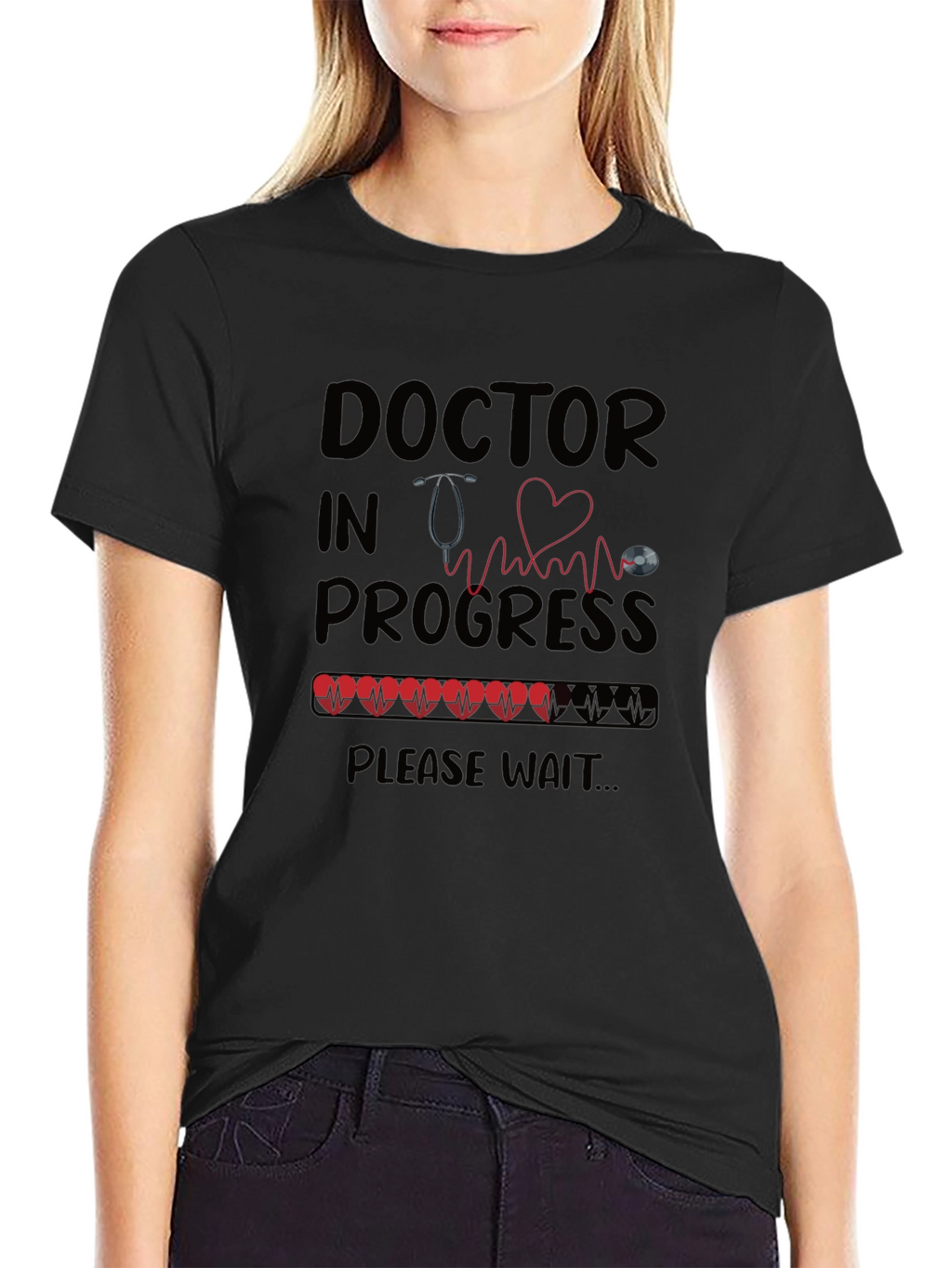 Doctor in Progress Black T-Shirt