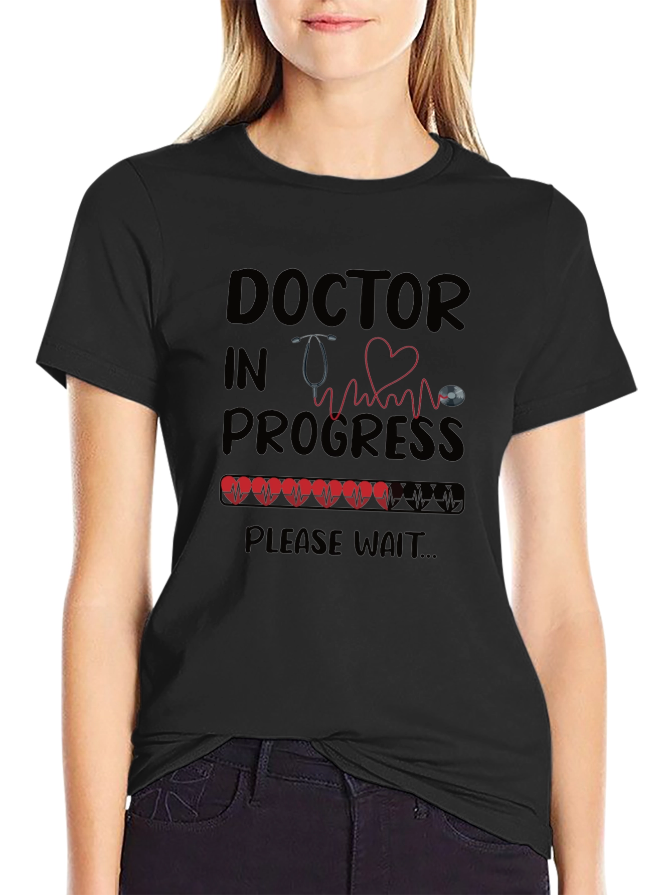 Doctor in Progress Black T-Shirt