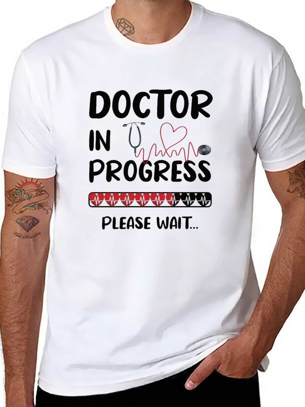 Doctor in Progress Black T-Shirt