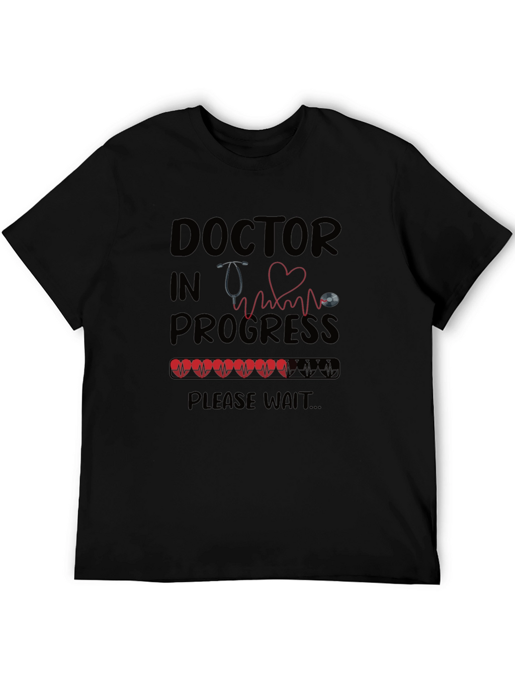 Doctor in Progress Black T-Shirt