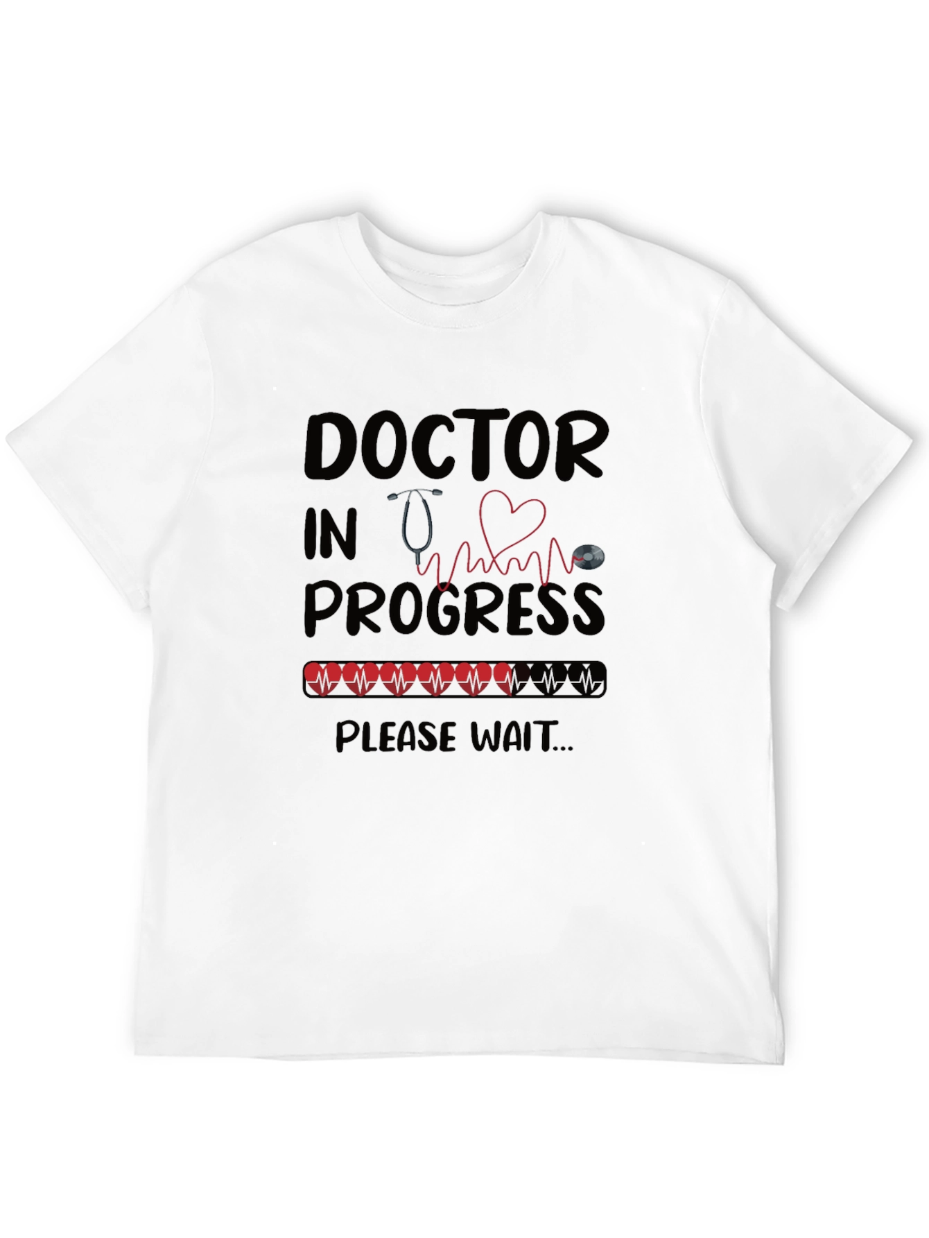 Doctor in Progress Black T-Shirt