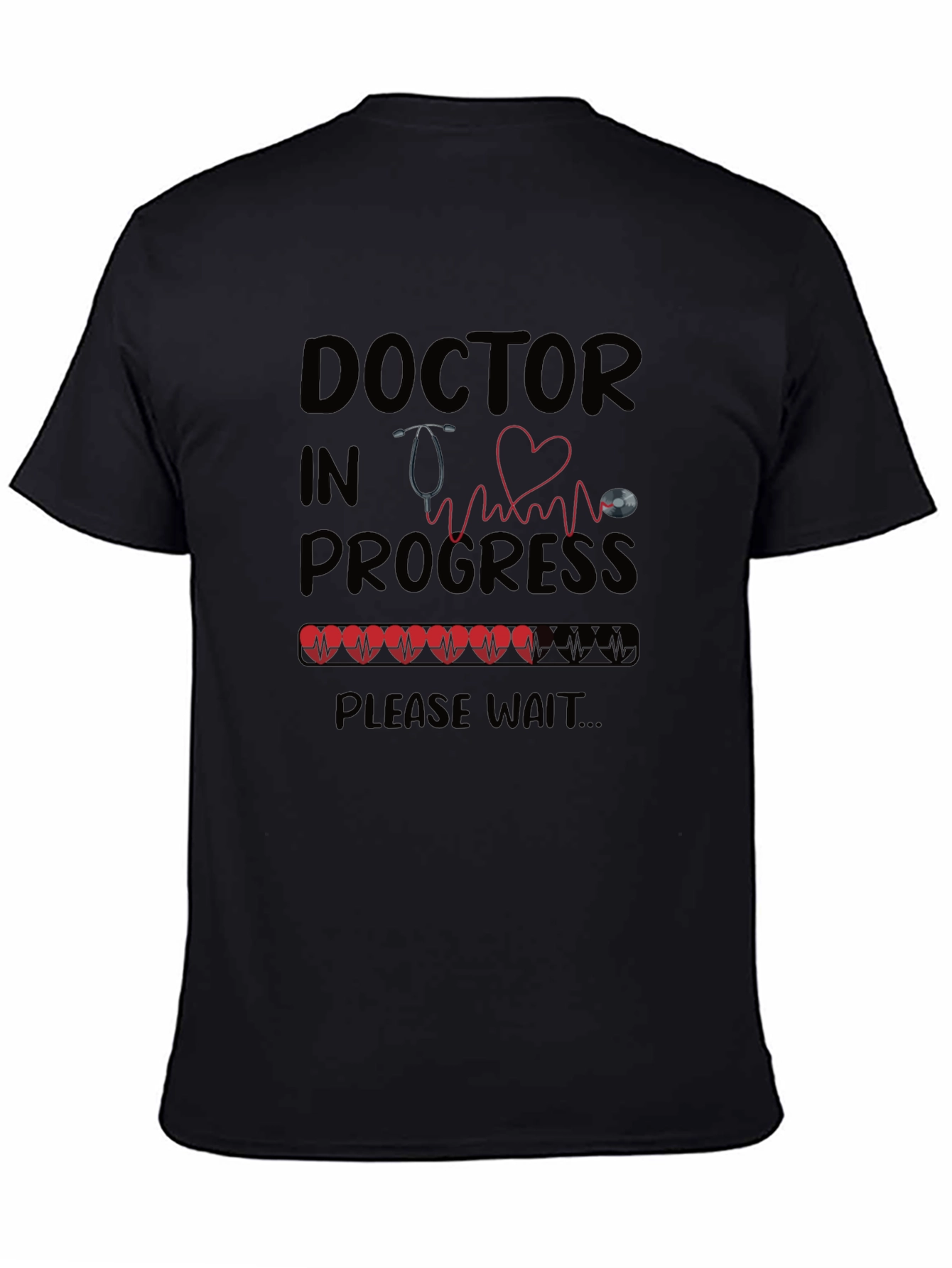 Doctor in Progress Black T-Shirt