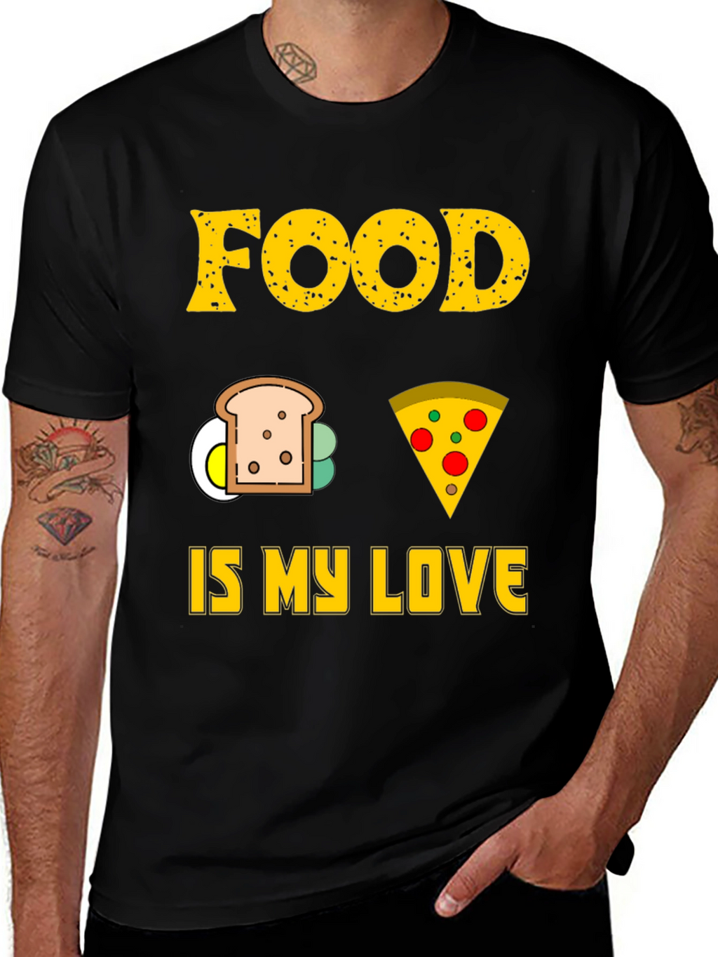 Food is My Love T-Shirt - Graphic Tee