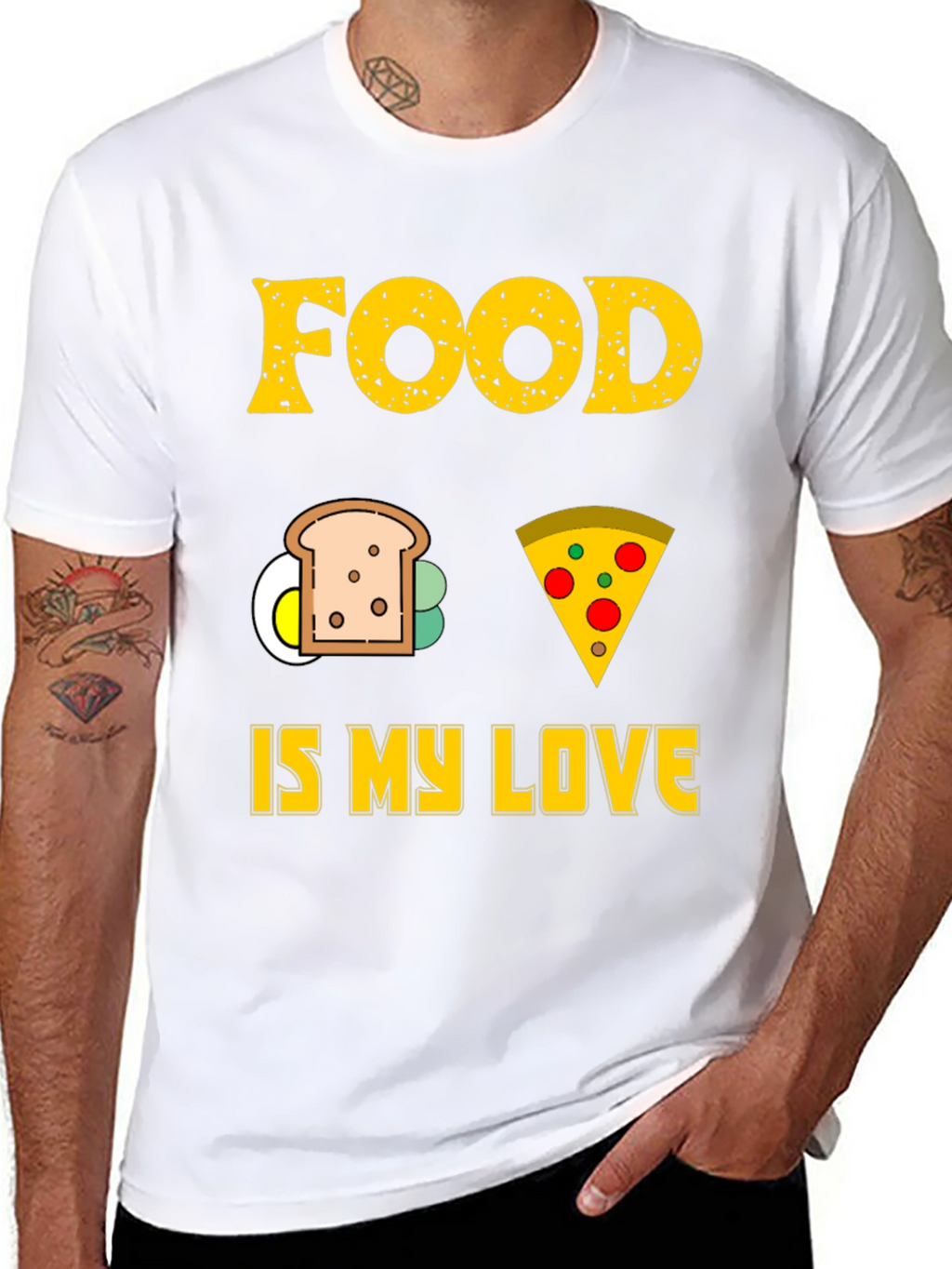 Food is My Love T-Shirt - Graphic Tee