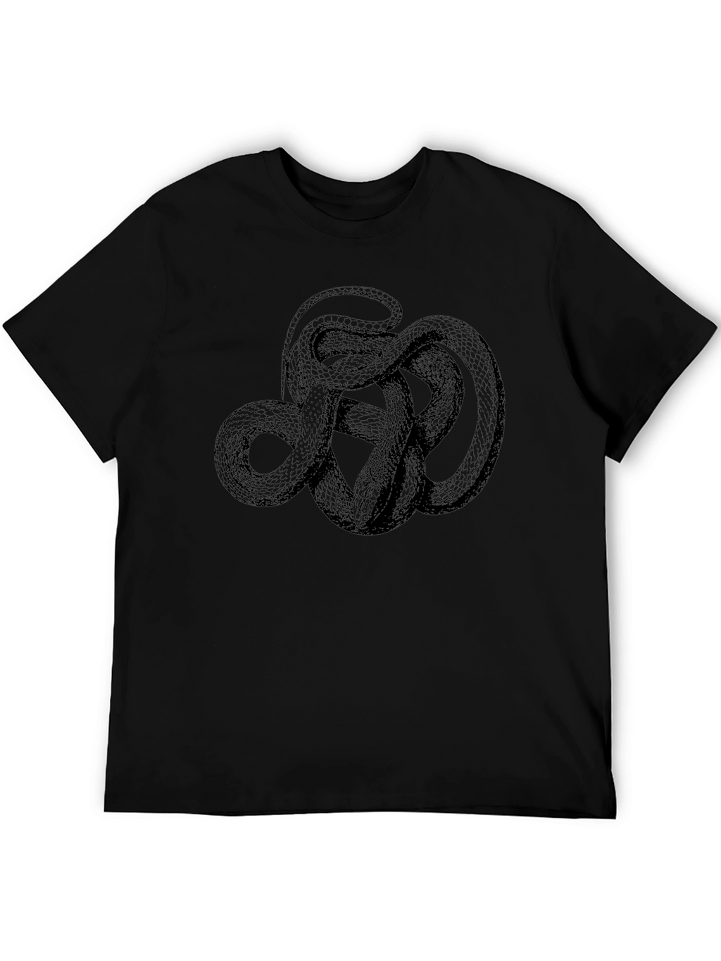 Black Snake Graphic Tee - Mens Casual Fashion