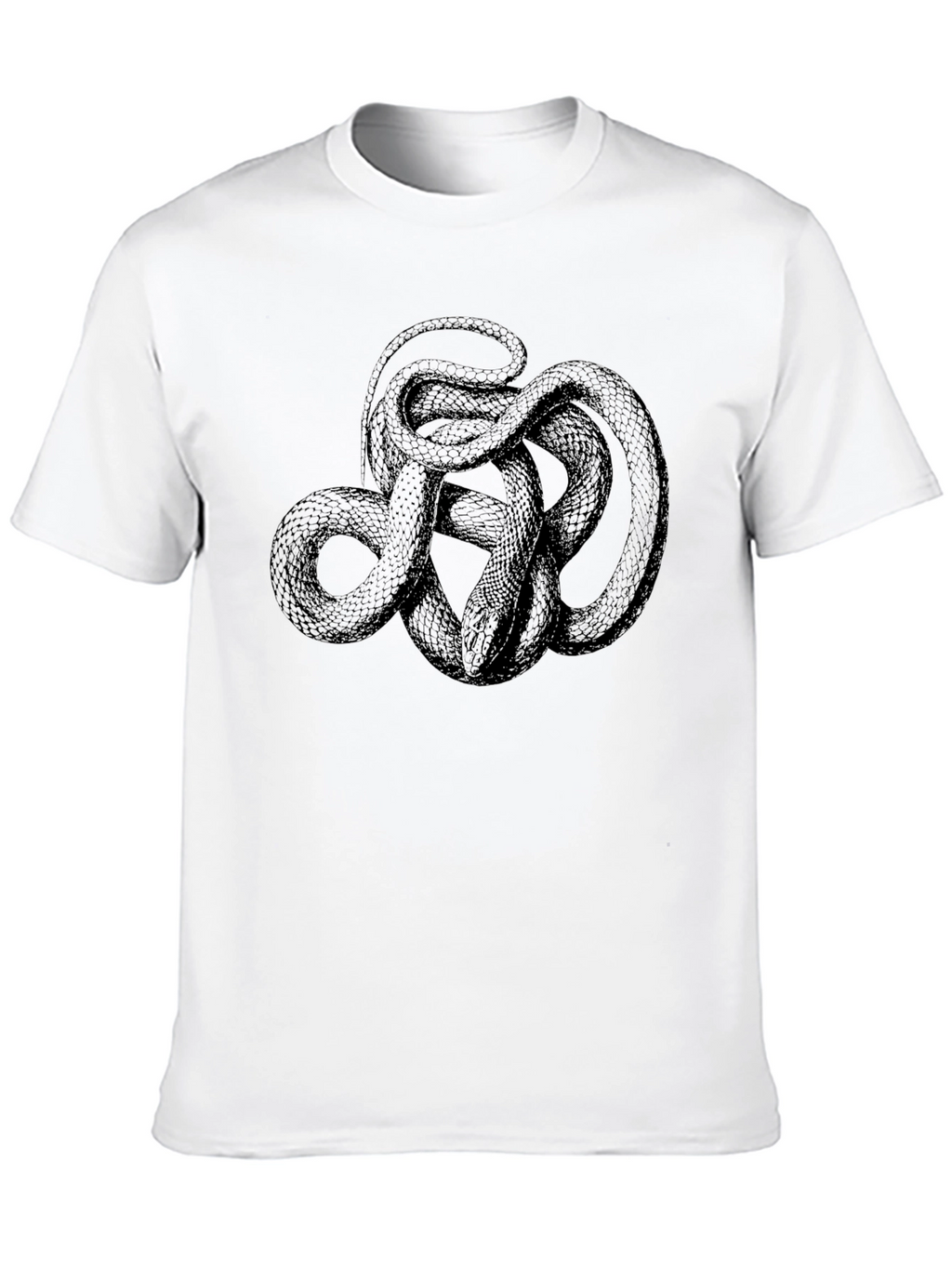 Black Snake Graphic Tee - Mens Casual Fashion