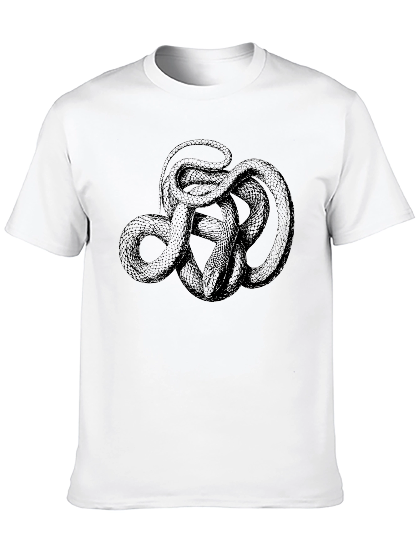 Black Snake Graphic Tee - Mens Casual Fashion