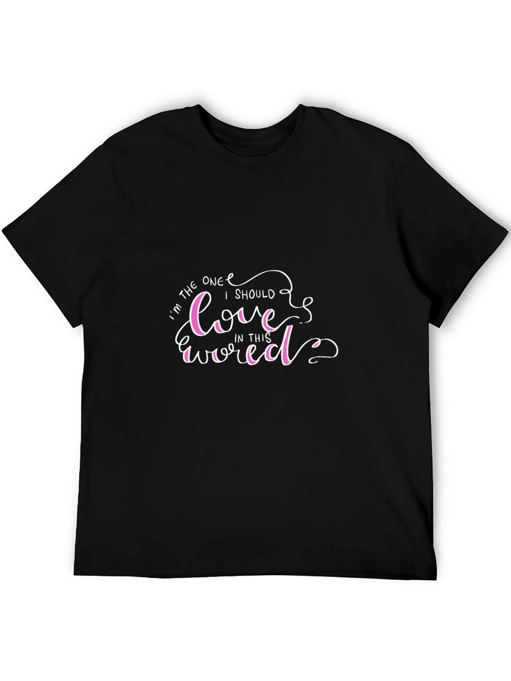 Love Yourself Black Graphic T-Shirt