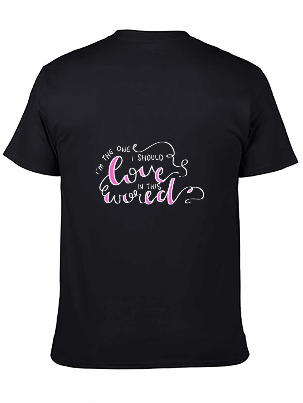 Love Yourself Black Graphic T-Shirt