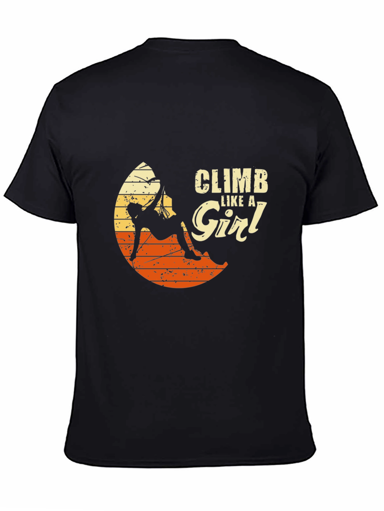 Climb Like a Girl Black T-Shirt