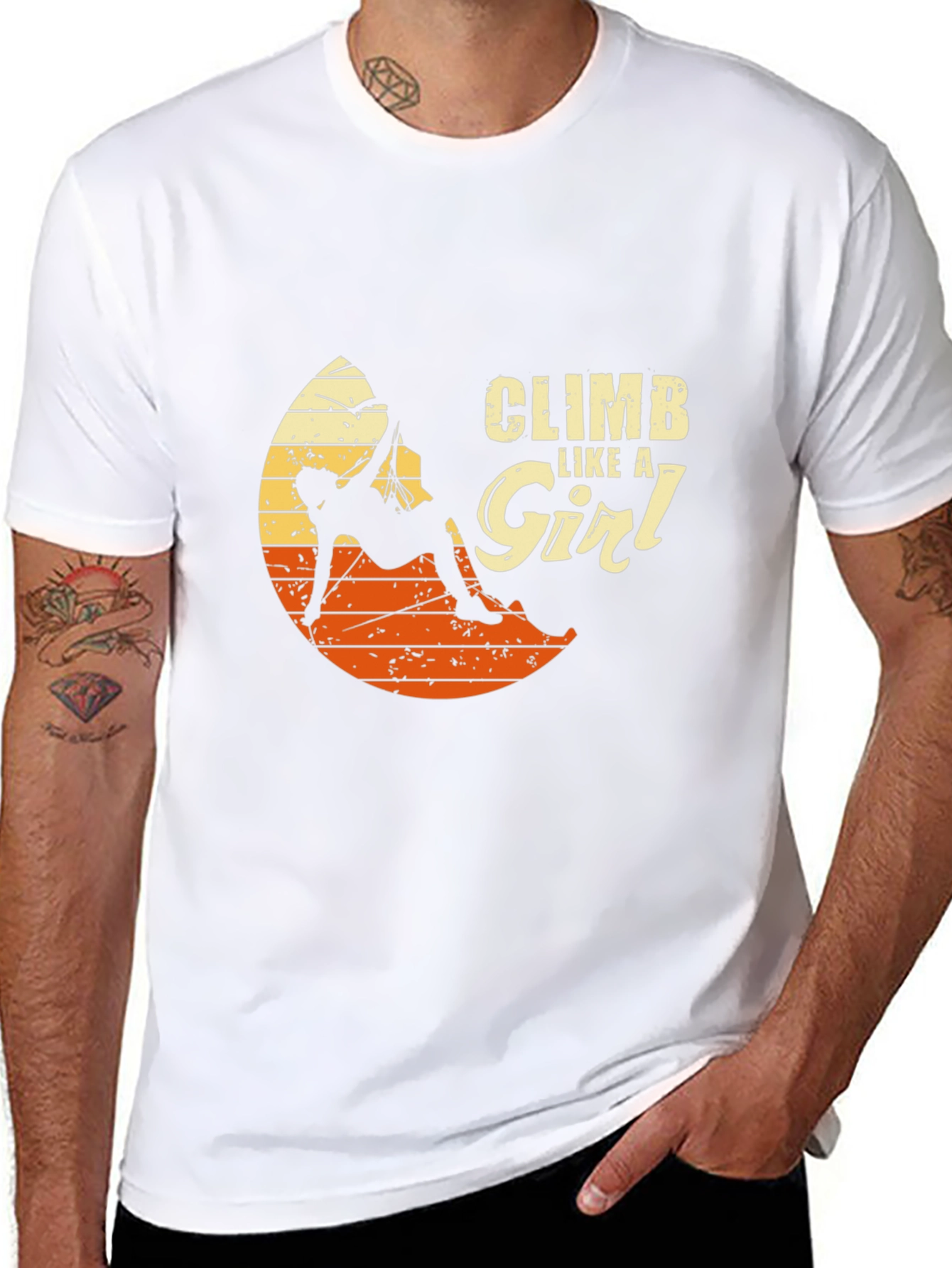 Climb Like a Girl Black T-Shirt