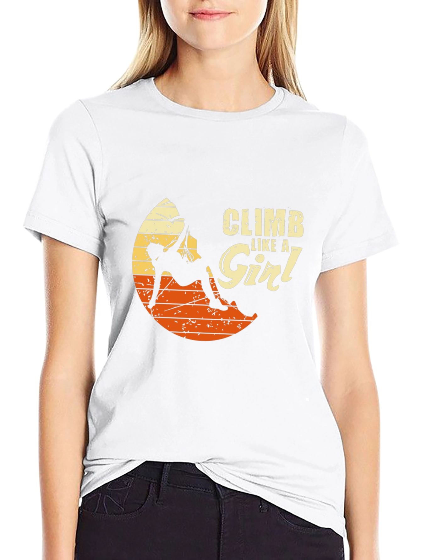 Climb Like a Girl Black T-Shirt