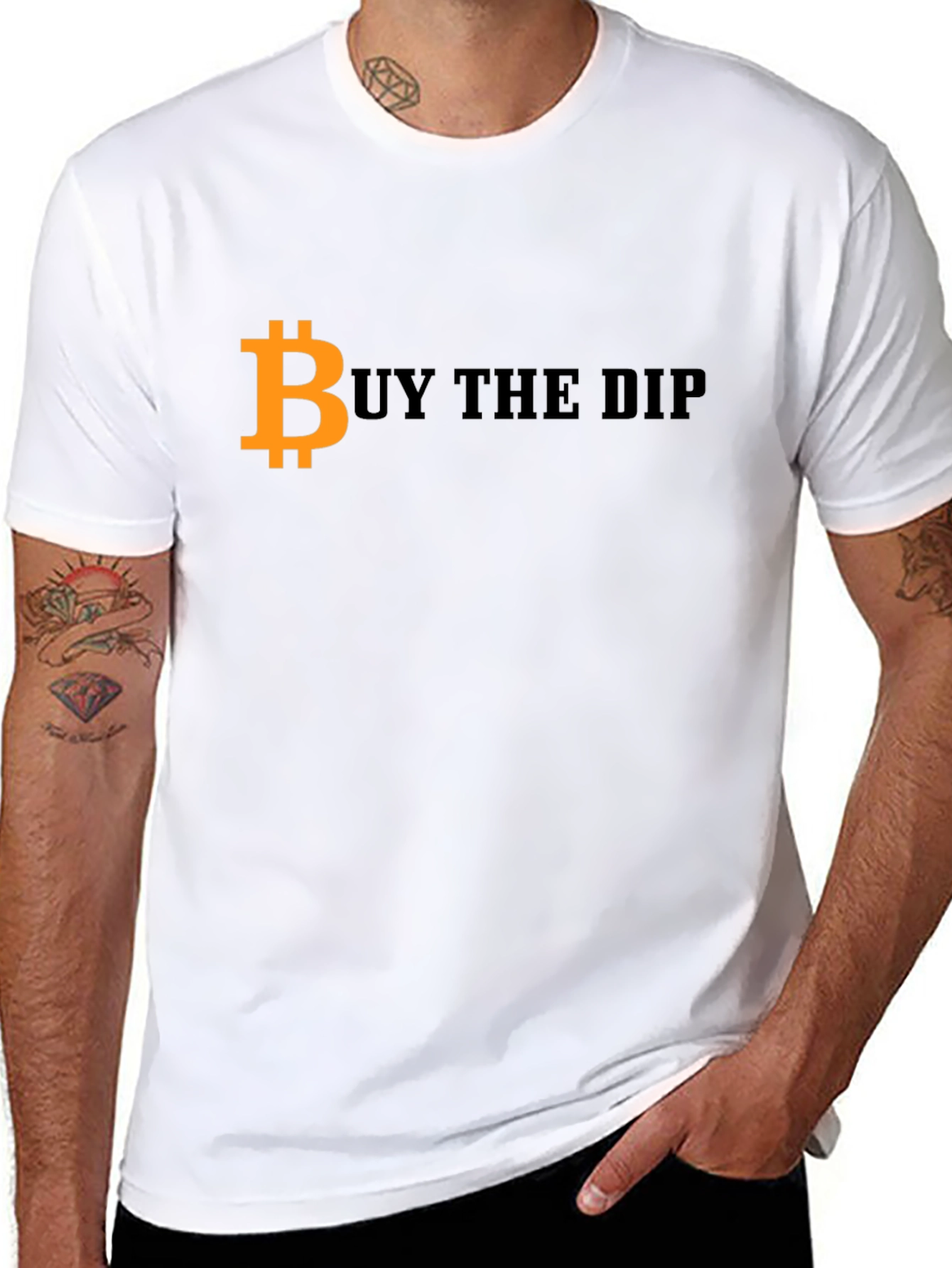 Buy The Dip Bitcoin Crypto Black T-Shirt