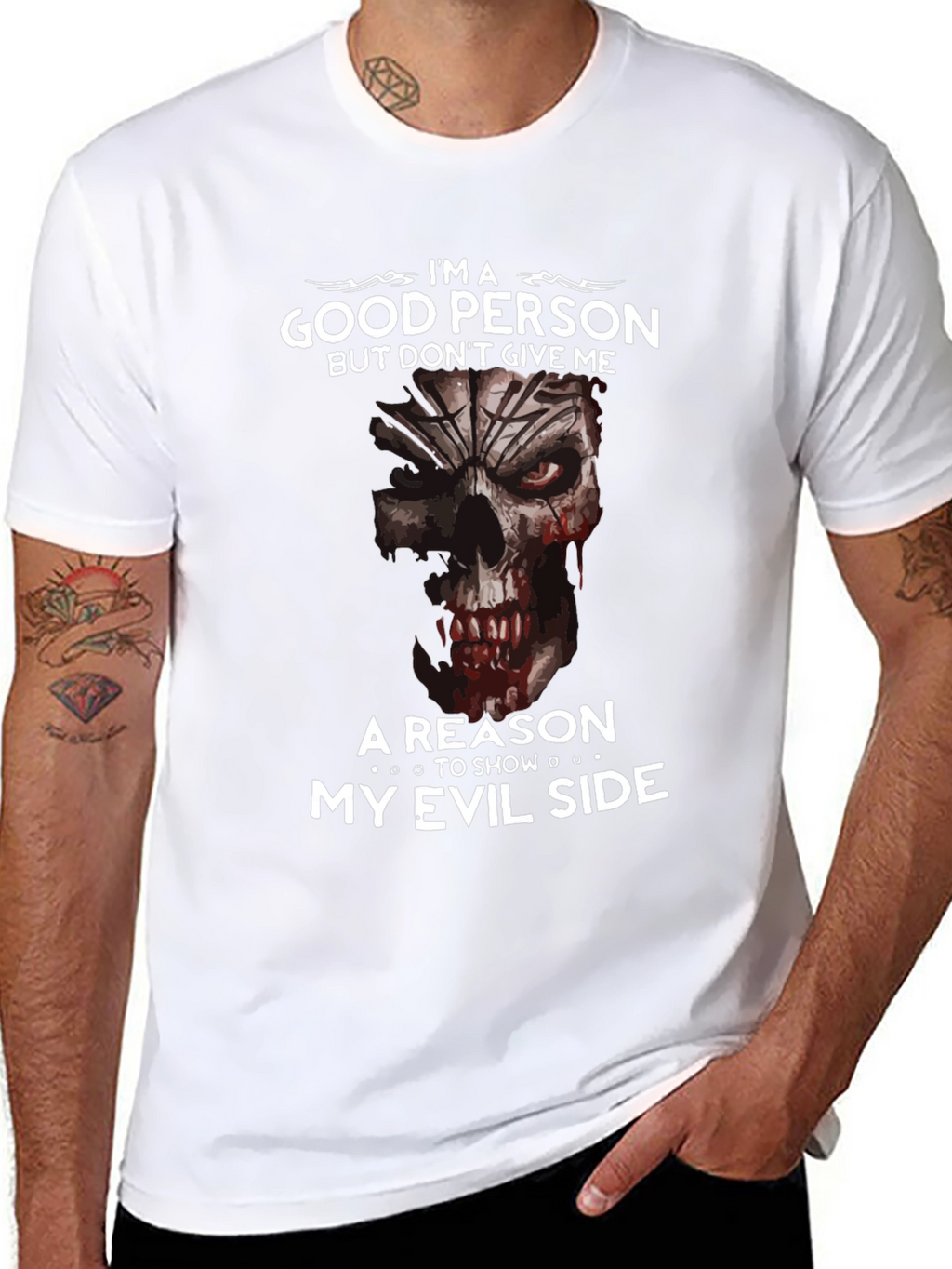 Im A Good Person Evil Side Graphic Tee
