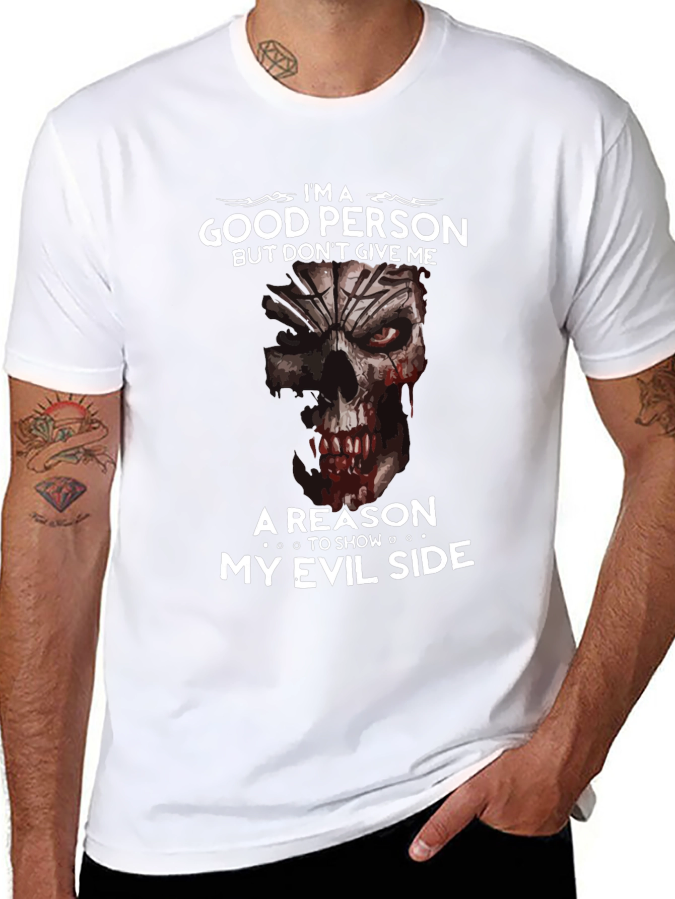 Im A Good Person Evil Side Graphic Tee