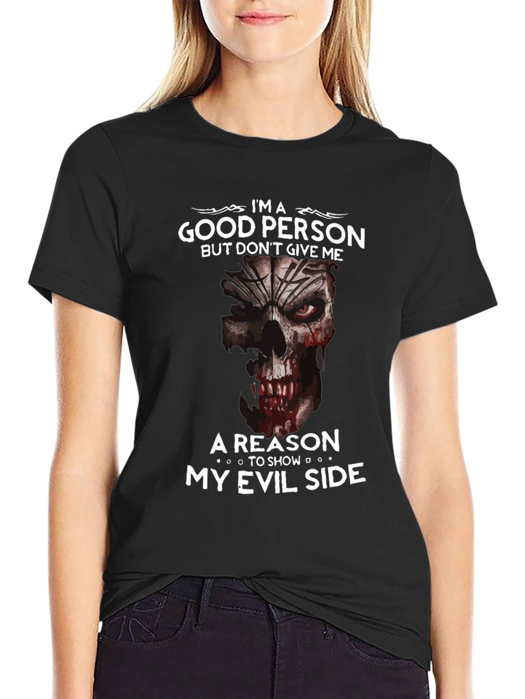 Im A Good Person Evil Side Graphic Tee
