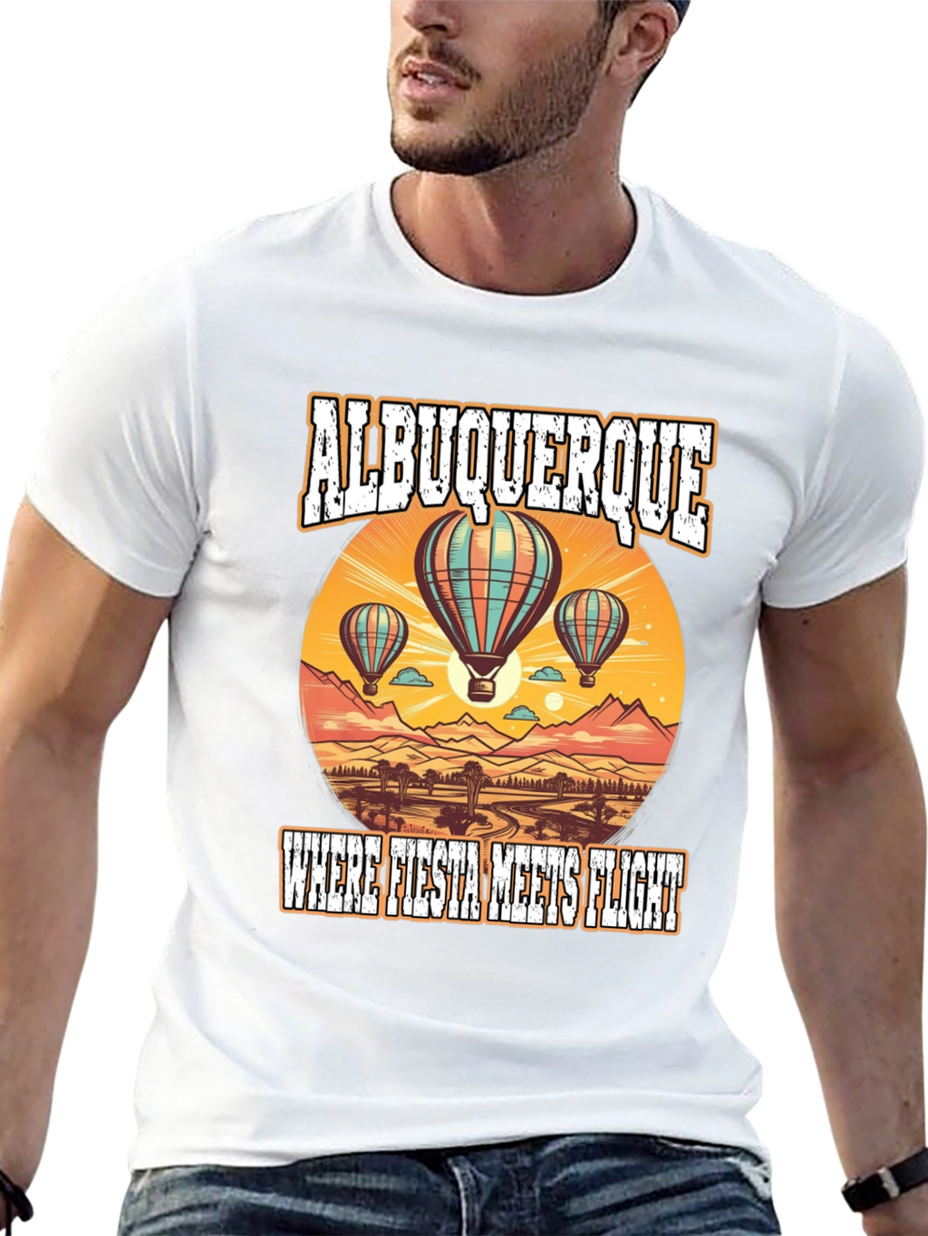 Albuquerque Fiesta Flight Graphic Tee