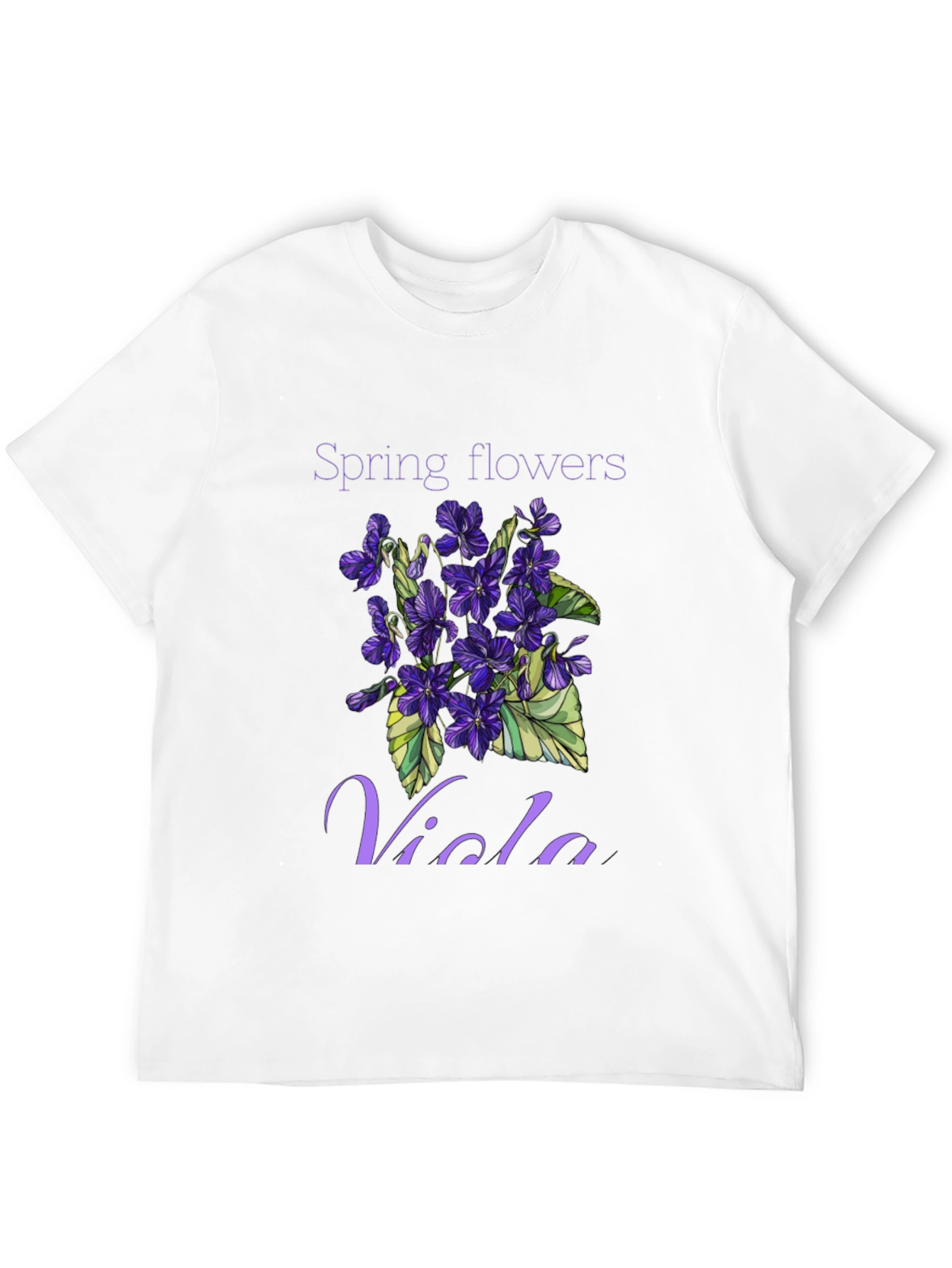 Spring Flowers Viola T-Shirt