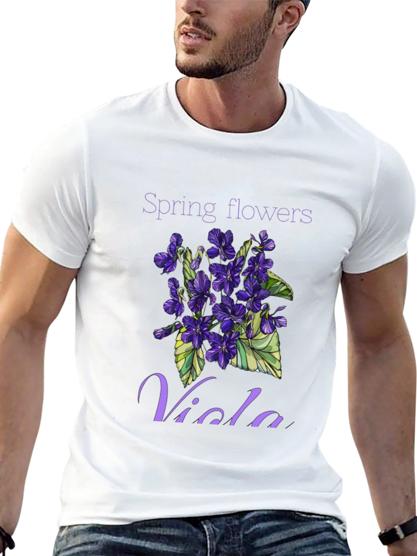 Spring Flowers Viola T-Shirt