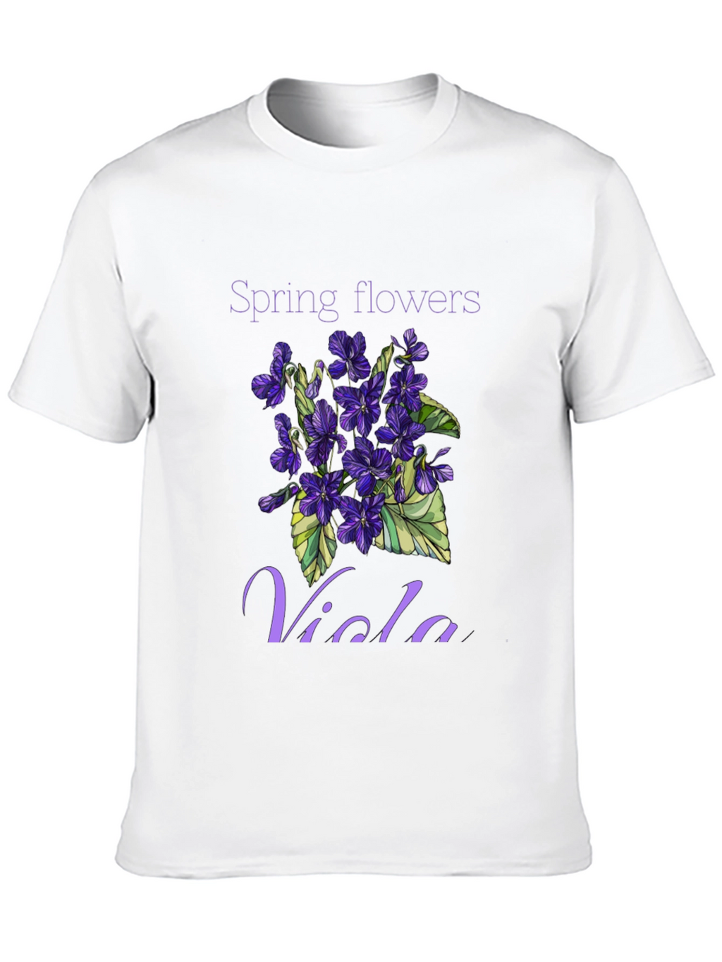 Spring Flowers Viola T-Shirt