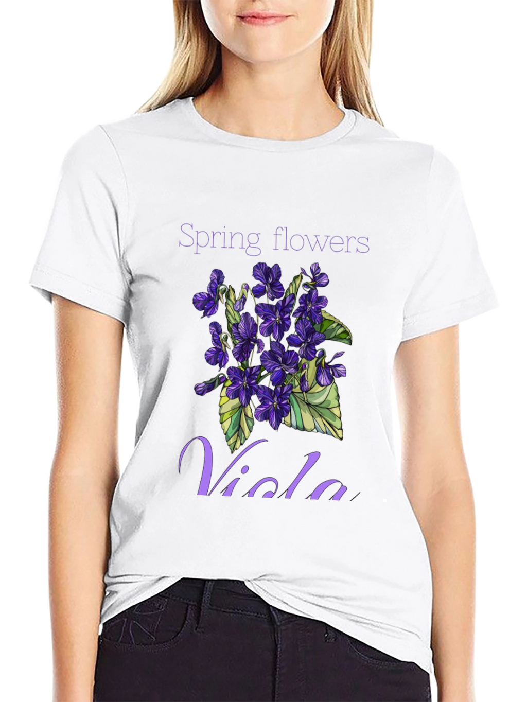 Spring Flowers Viola T-Shirt