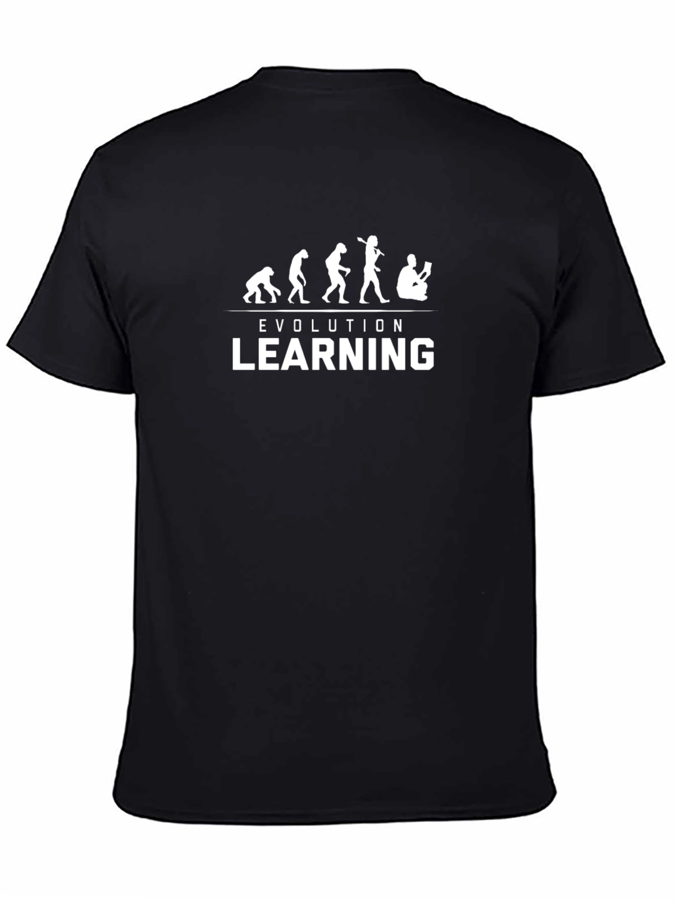 Evolution of Learning Black T-Shirt