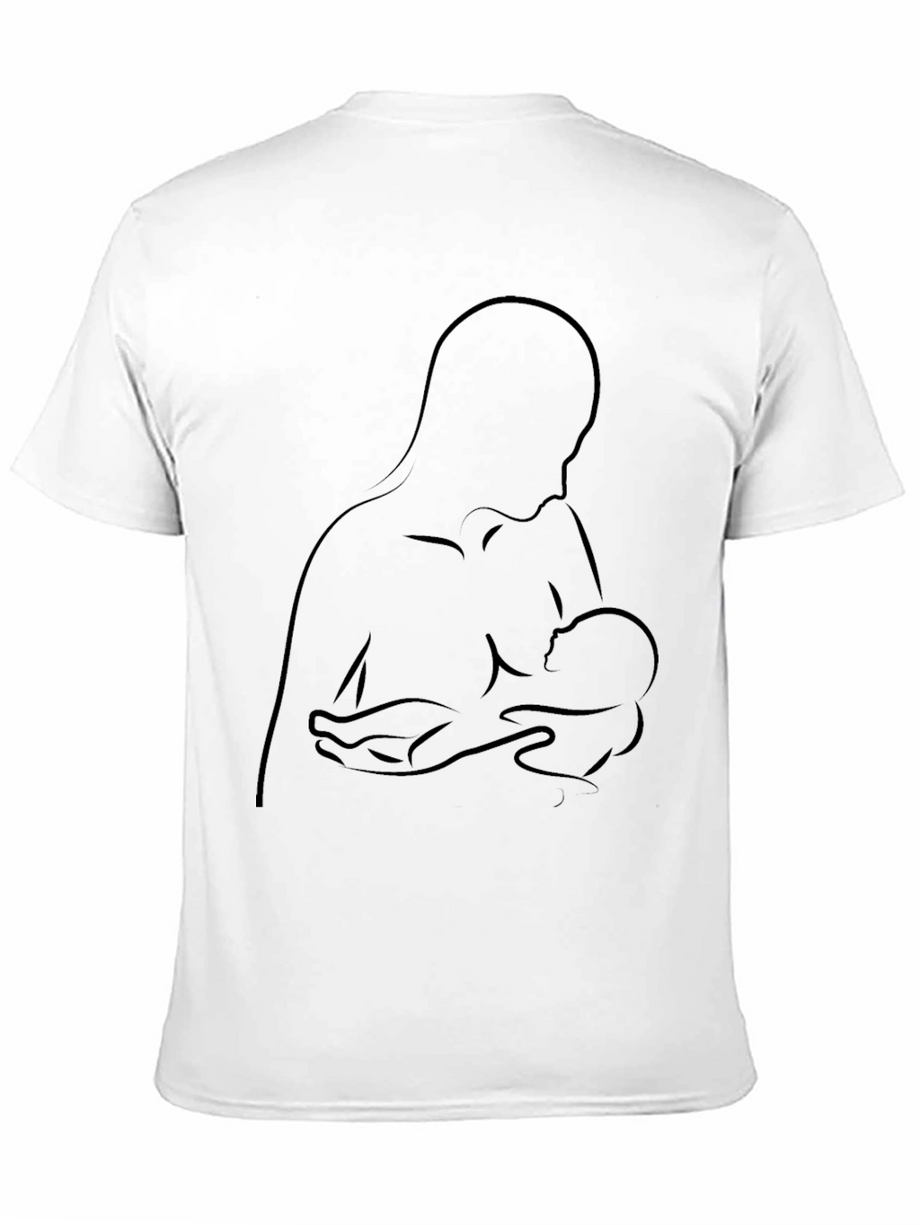 Mother & Child Graphic Tee - Black