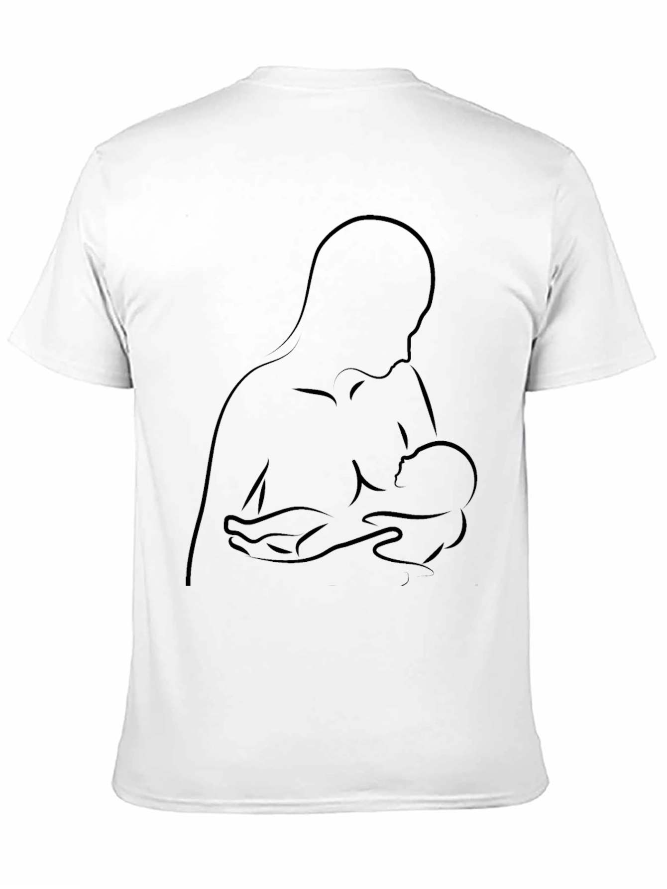 Mother & Child Graphic Tee - Black