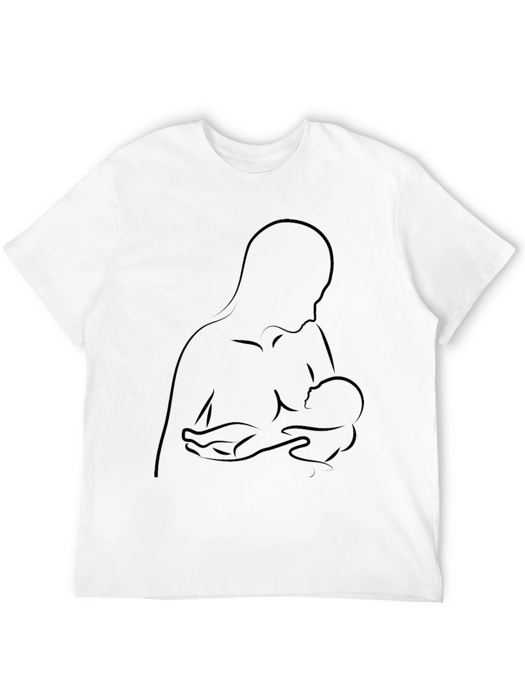 Mother & Child Graphic Tee - Black