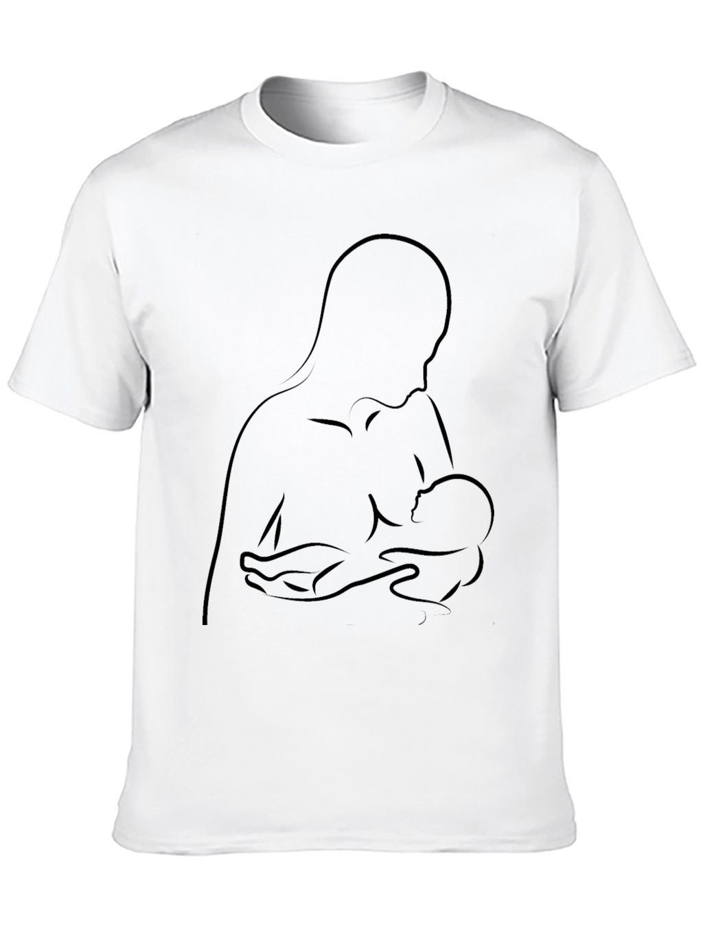 Mother & Child Graphic Tee - Black