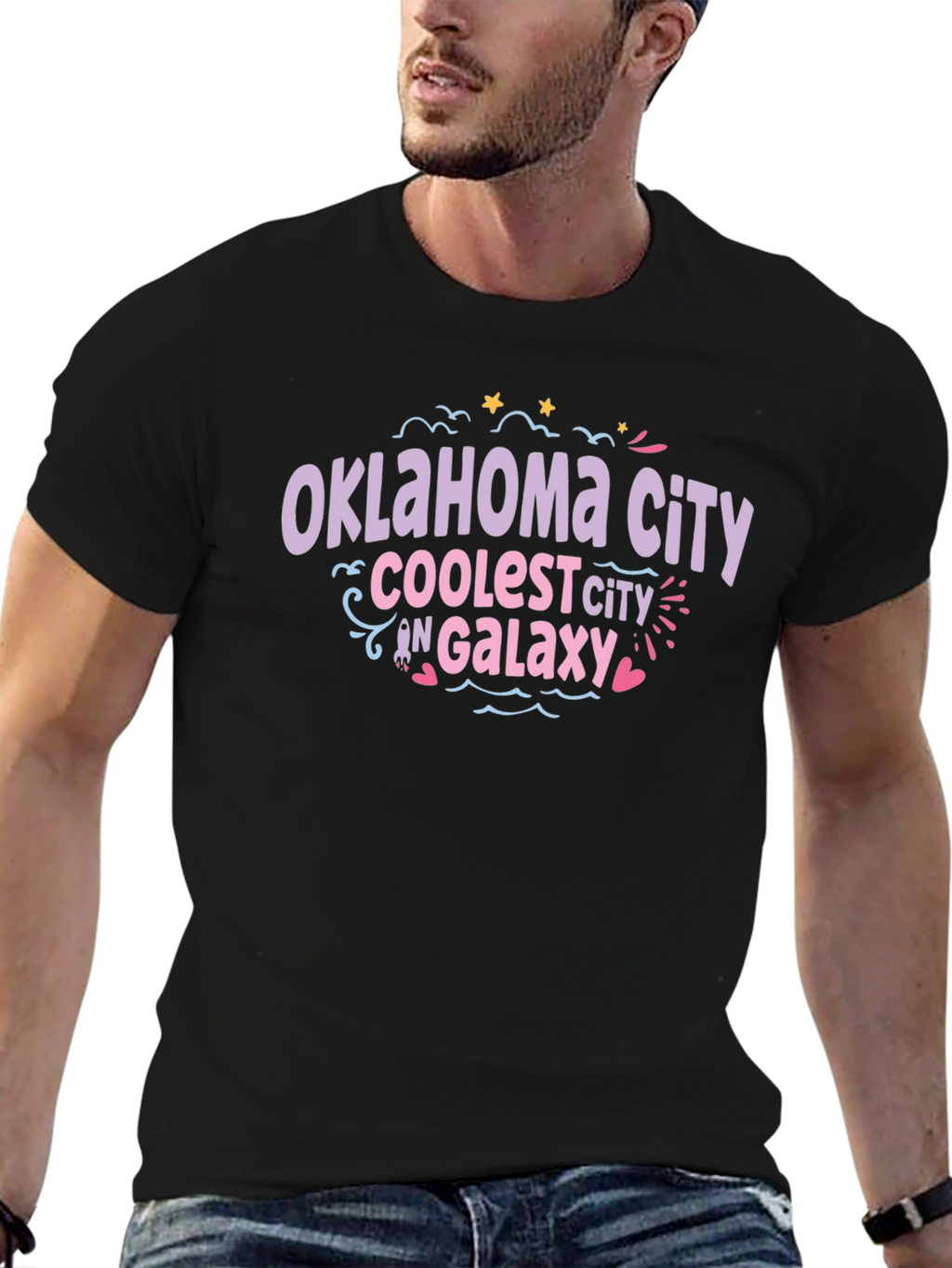 Oklahoma City Coolest City in Galaxy T-Shirt