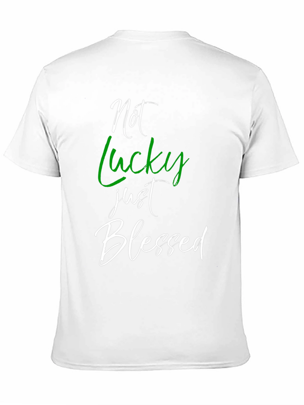 Not Lucky Just Blessed Graphic Tee - Black