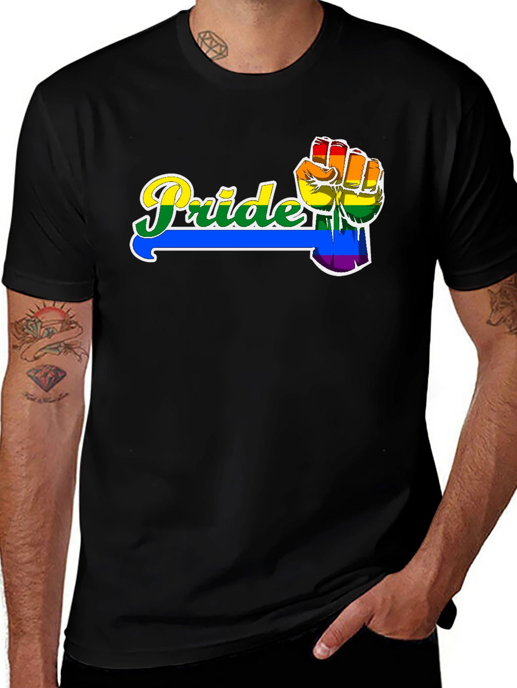 Pride Fist Graphic T-Shirt - LGBTQ+ Pride Month Tee
